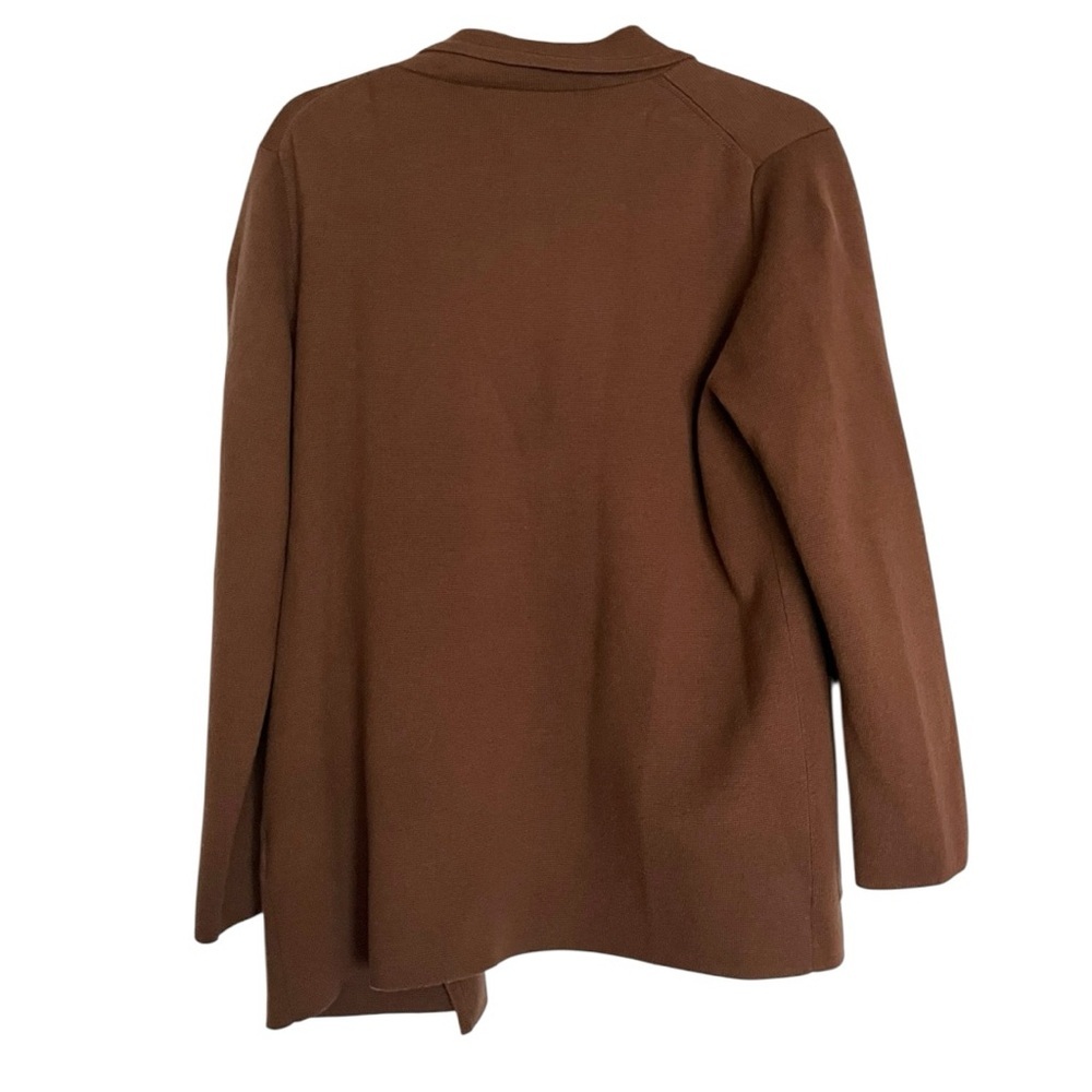J.Crew Eloise Sweater Blazer Wool Blend Heather Walnut Brown Small - Picture 3 of 6